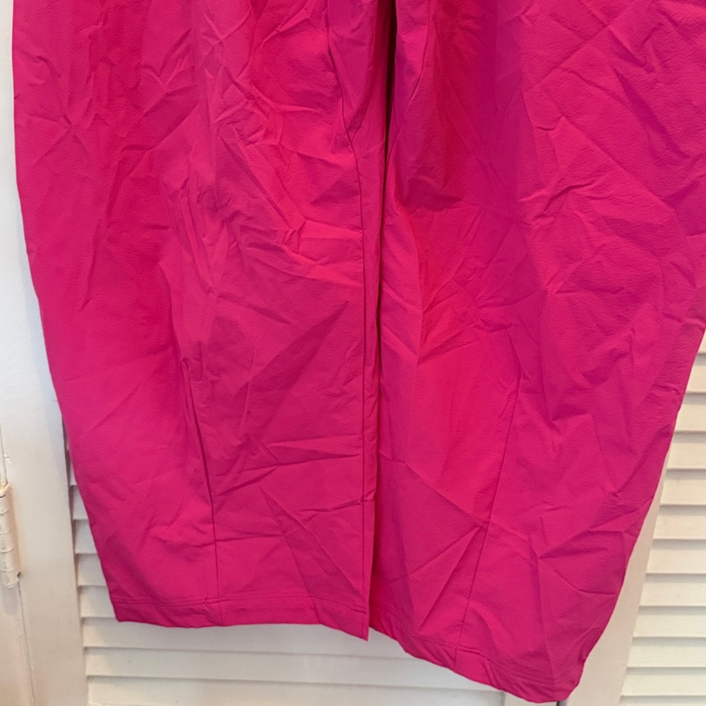 NWT adidas Bold fuchsia Women's Track Suit barrel legs pants  size S - Picture 10 of 14